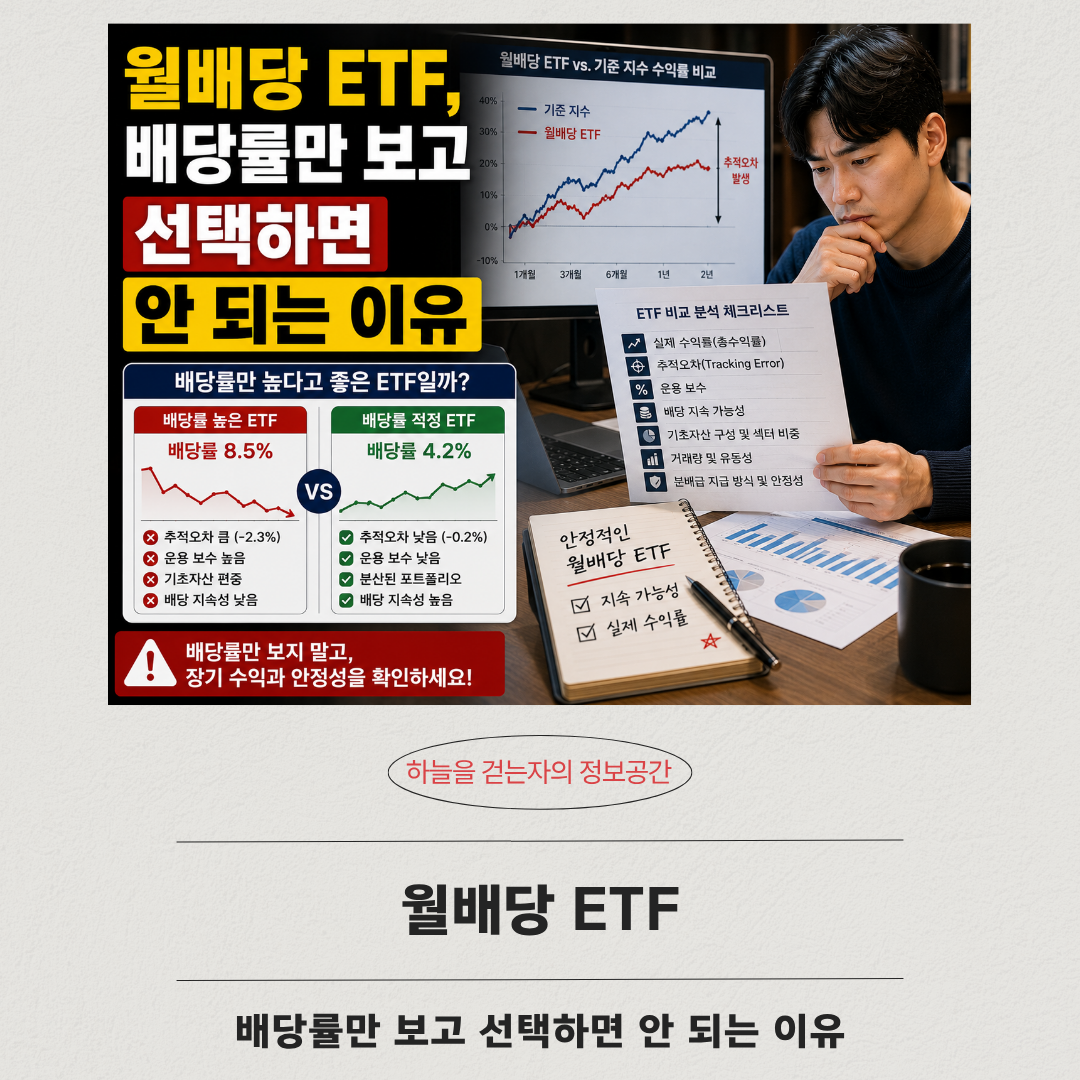월배당 ETF, 배당률만 보고 선택하면 안 되는 이유