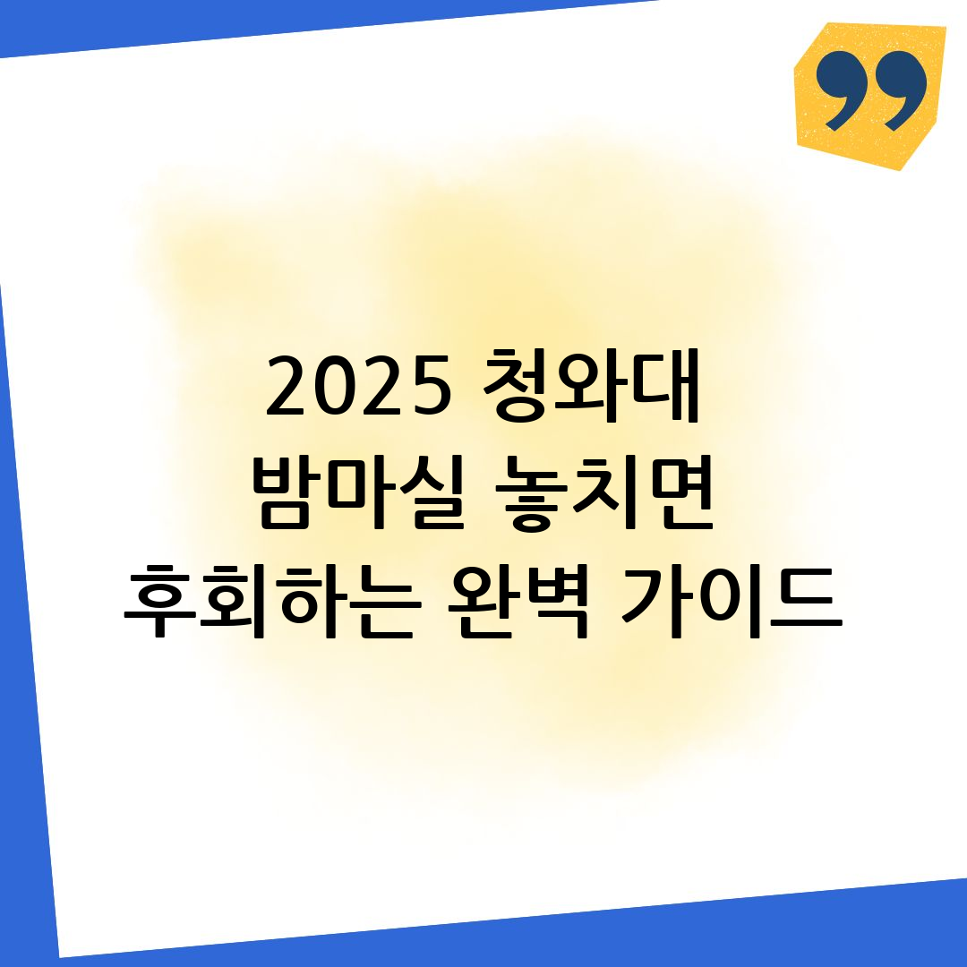 청와대 야간개방