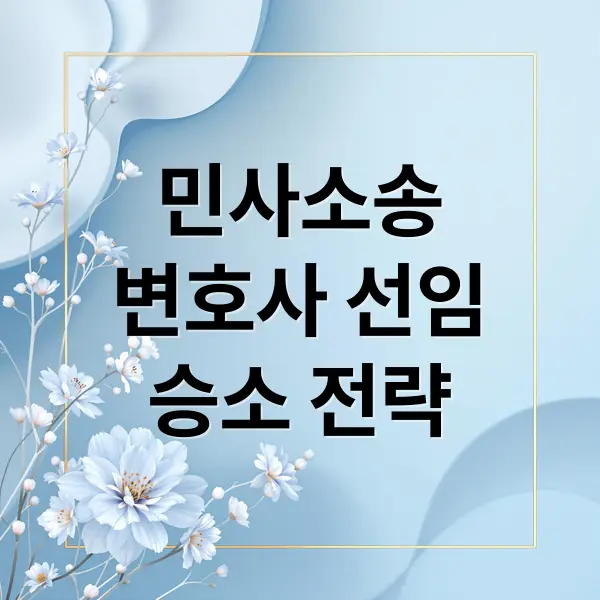 민사소송 승소 전략