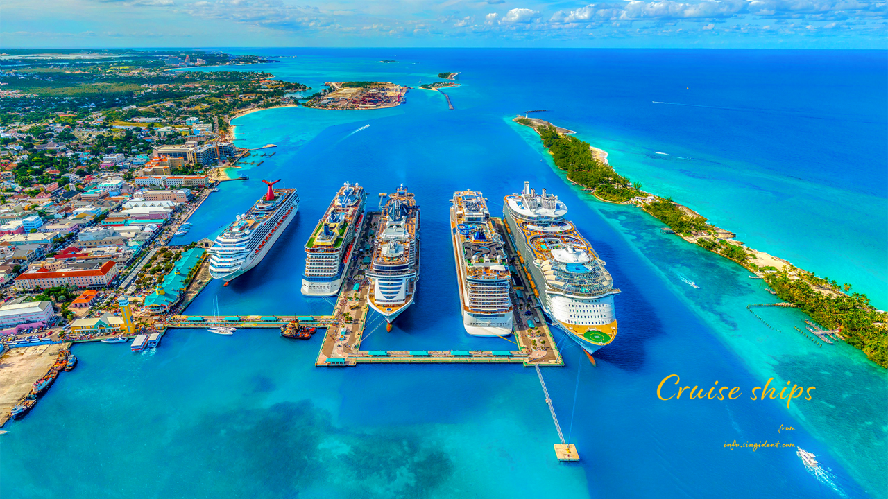 03 바하마의 유람선들 C - Cruise ships 여름배경화면