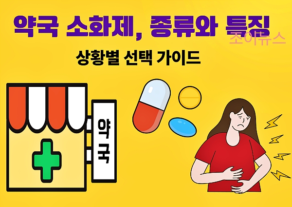 약국 소화제 종류별 특징과 상황별 선택 안내 가이드