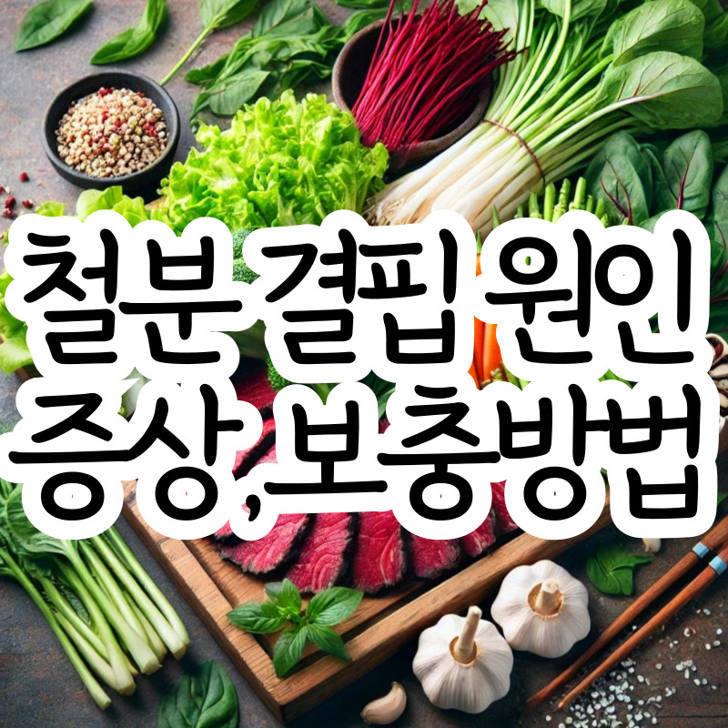 철분 결핍 증상, 원인과 철분결핍증 음식