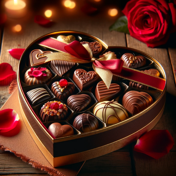 밸런타인데이 및 화이트데이 선물 : 서울 수제 초콜릿 가게 Top 9_하트 상자에 담긴 초콜릿 선물