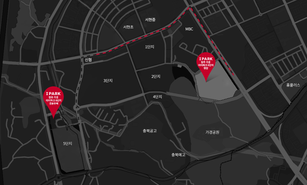 청주 가경 아이파크 6단지 입지