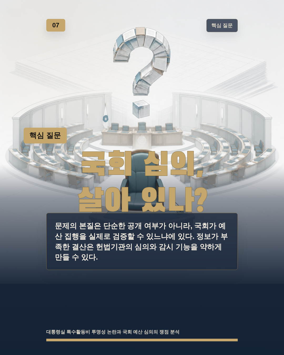 국회 심의, 살아 있나?
