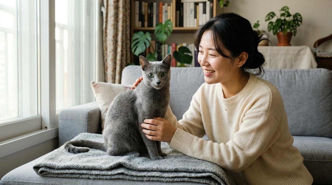 러시안블루 고양이