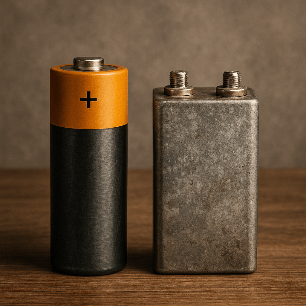 전통 전지와 비철금속 전지 효율