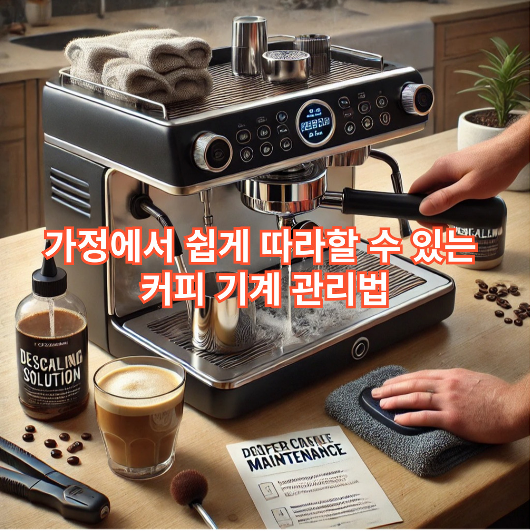 가정에서 쉽게 따라할 수 있는 커피 기계 관리법