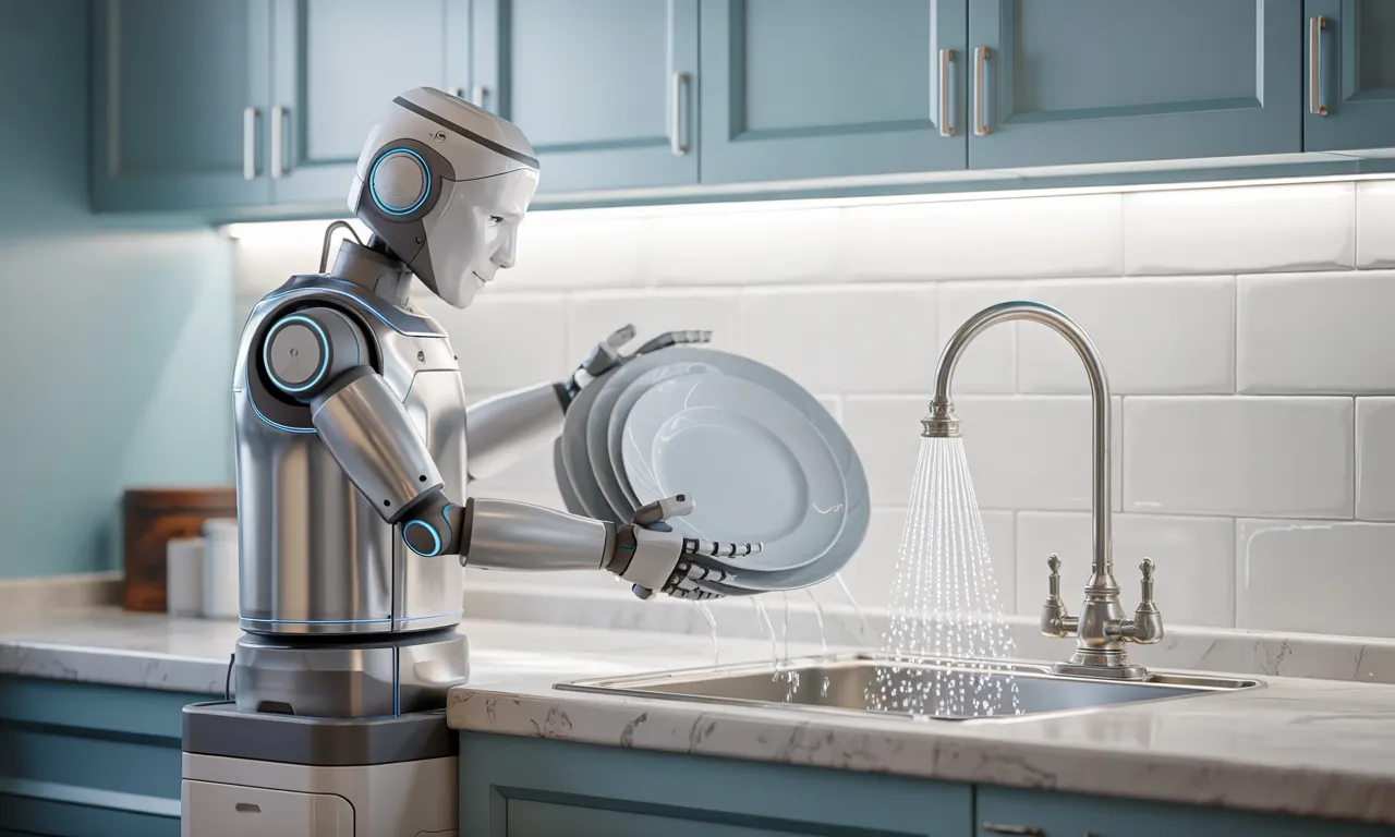 최신 자동 식기세척 로봇