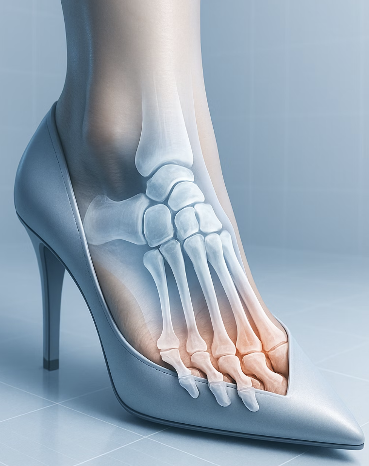 뾰족한 앞코&amp;#44; 발가락을 가두는 감옥