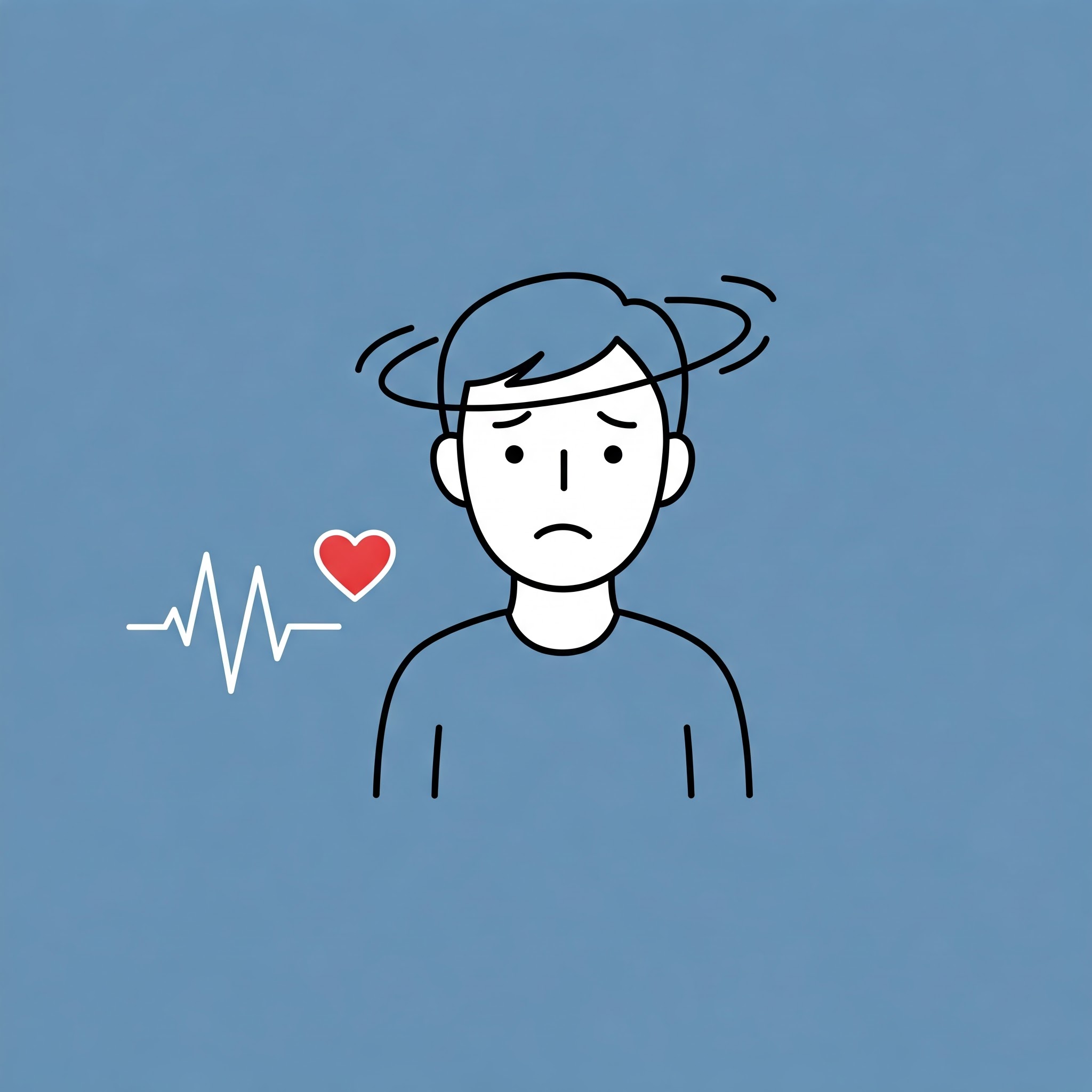 심박수 증가 및 현기증