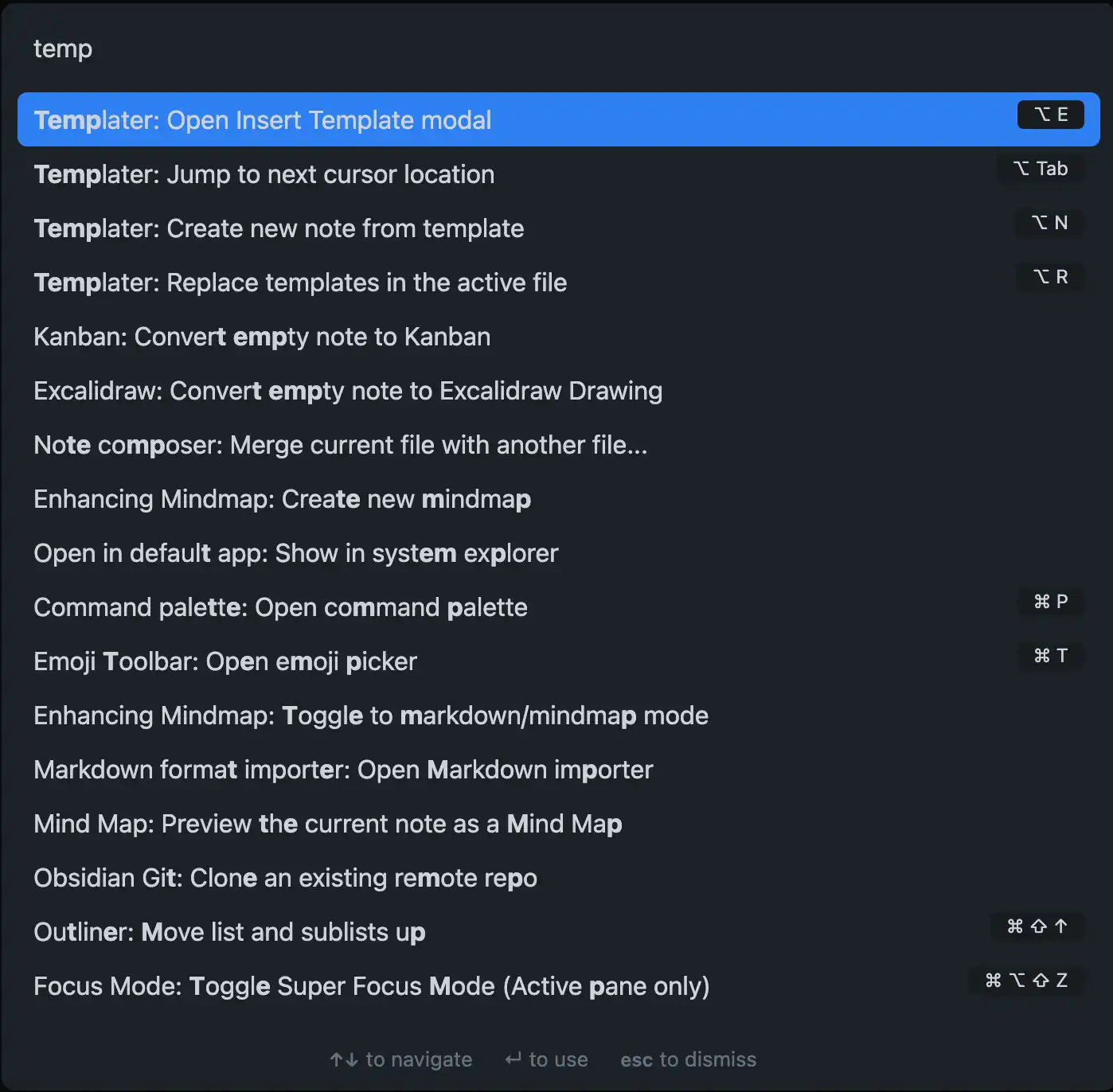obsidian templater plugin