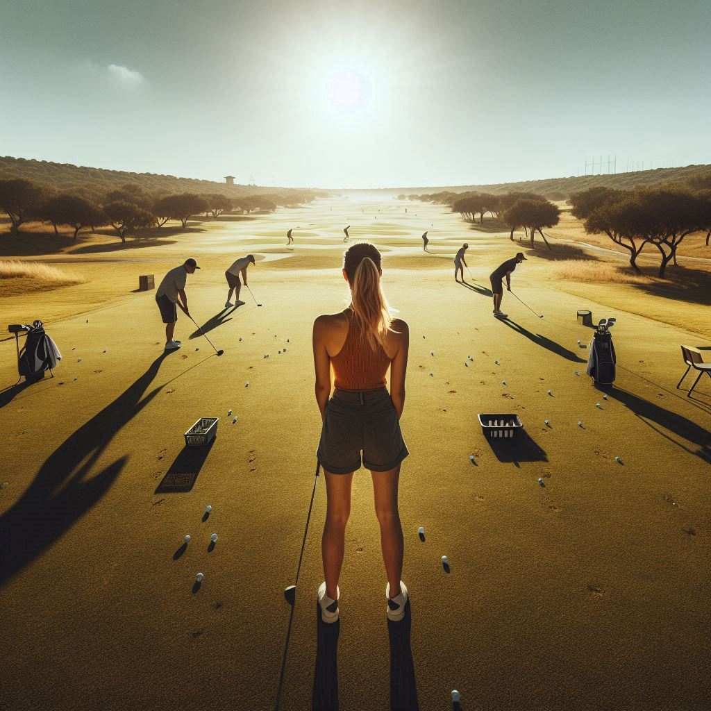 실외골프연습장 배경