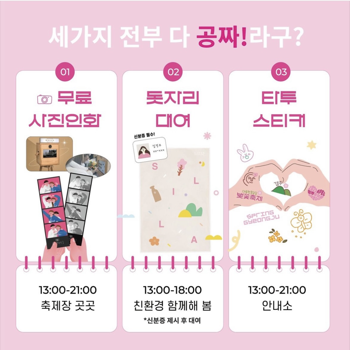 경주 대릉원돌담길 벚꽃축제