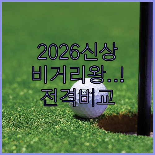2026년형 드라이버 비거리 성능 비..