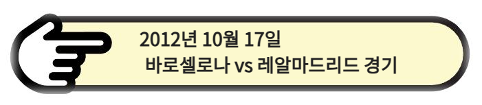 2012년 10월 17일 바로셀로나 vs 레알마드리드 경기