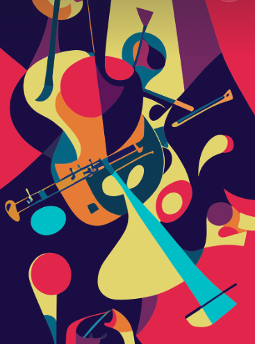 영어는 재즈다. 음악과 영어의 공통점을 그린 그림