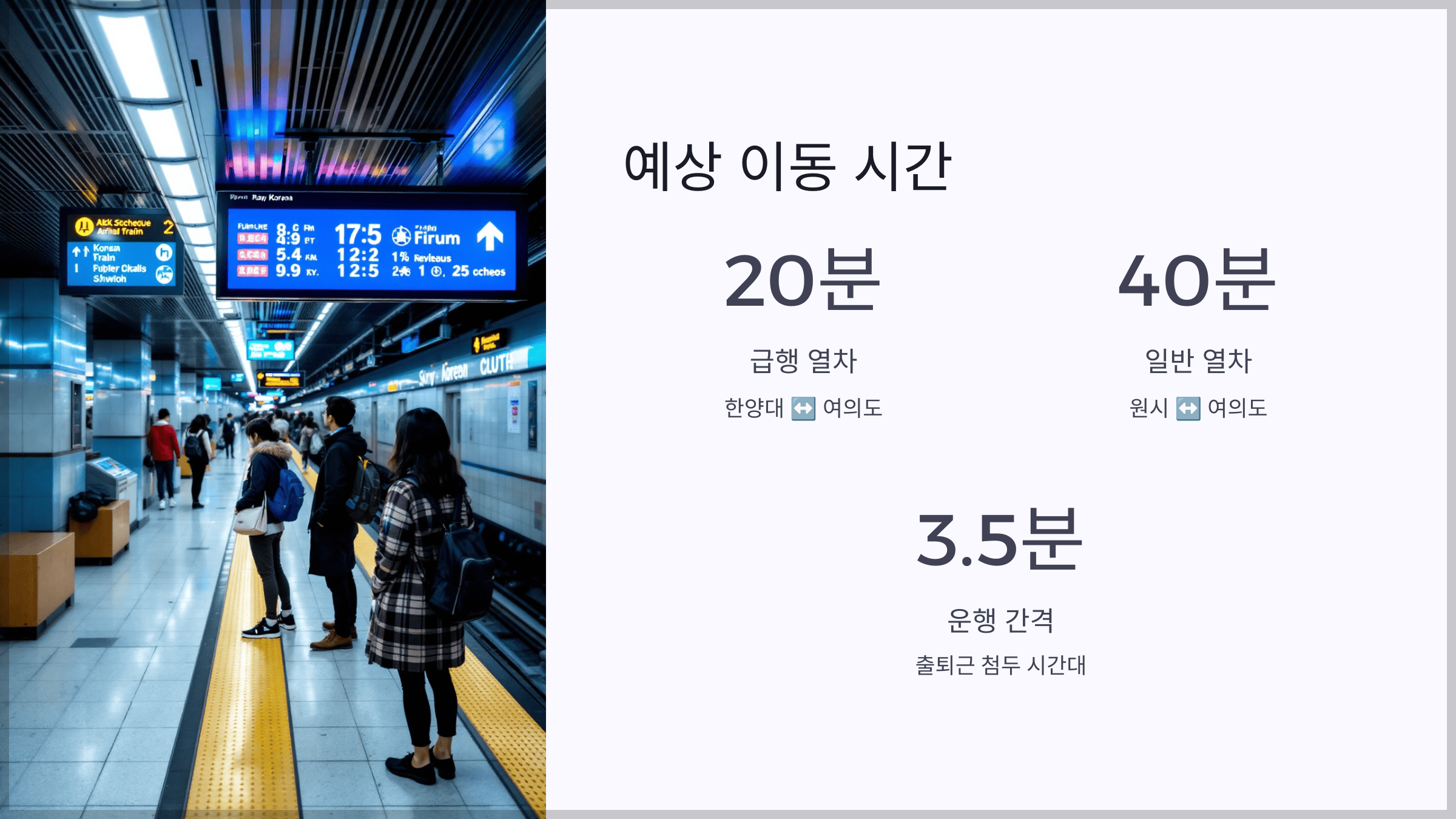 예상 이동 시간