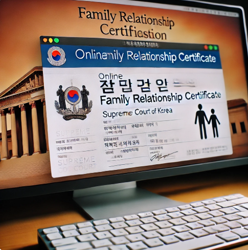 가족관계증명서 인터넷발급 신청방법