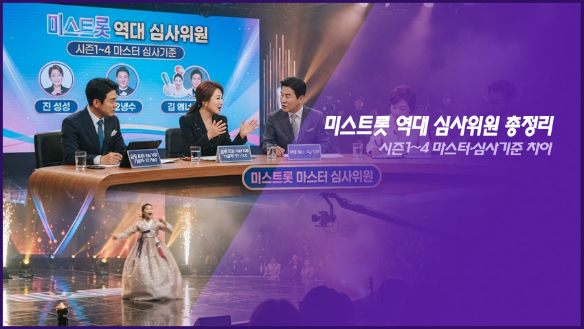 미스트롯 역대 심사위원 총정리|시즌1~4 마스터·심사기준 차이