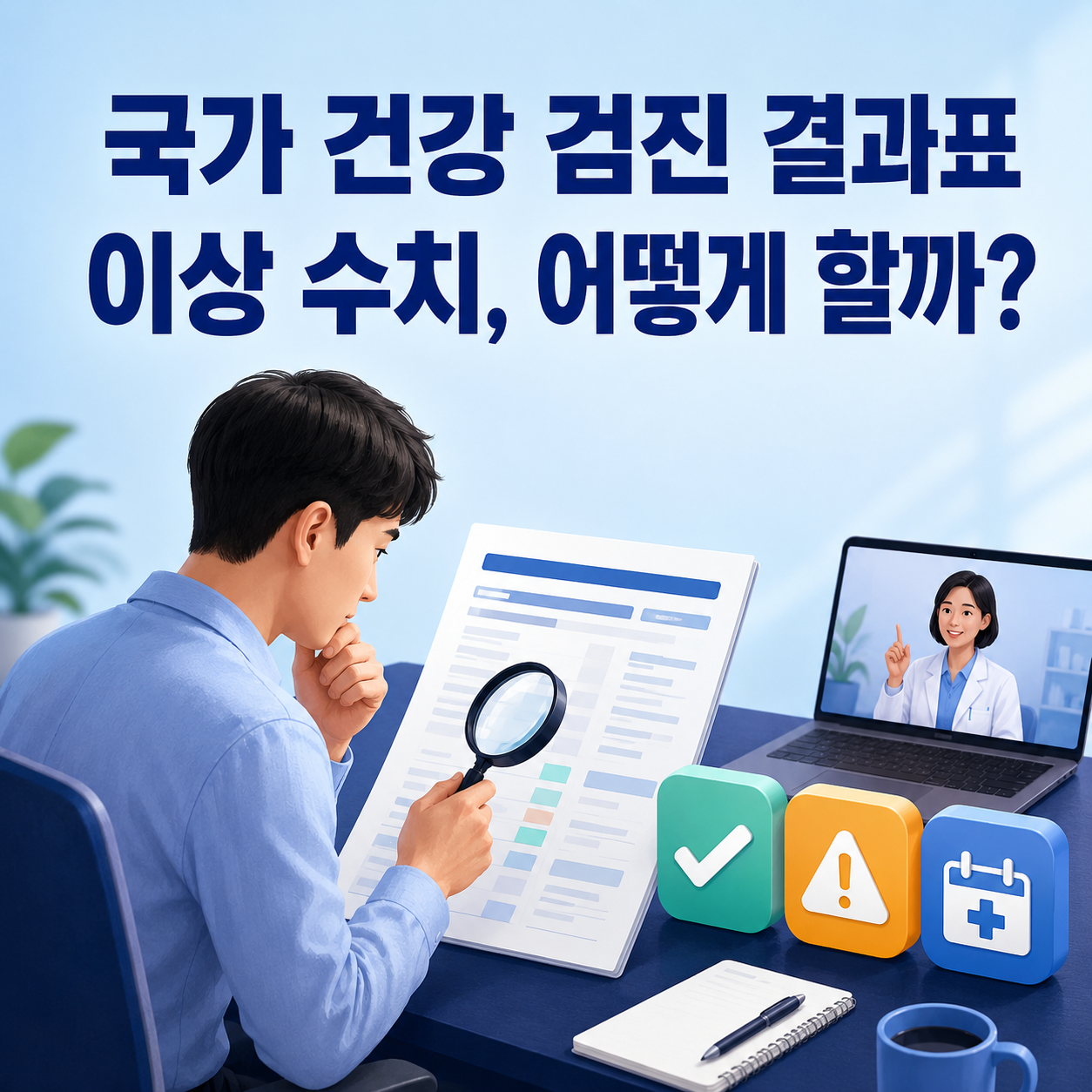 국가 건강 검진 결과표 읽는 법, 이상 수치가 나왔을 때 해야 할 일