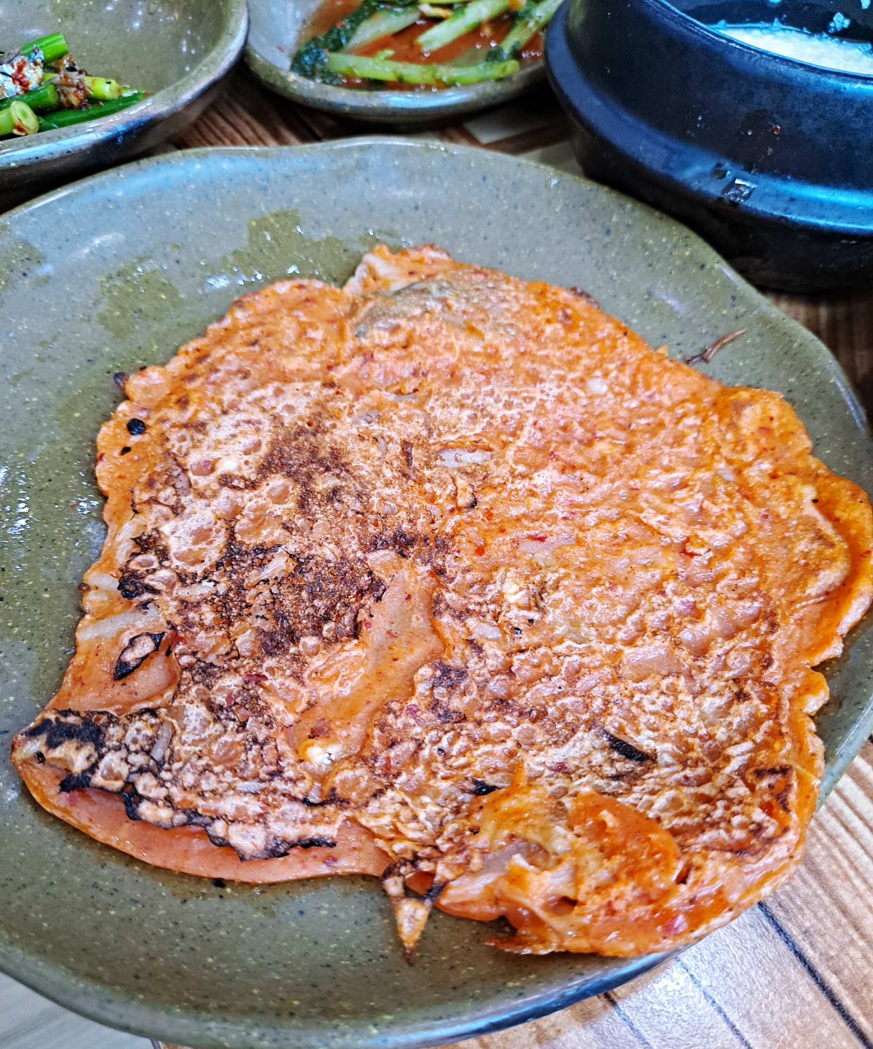 가마솥보리밥 김치전