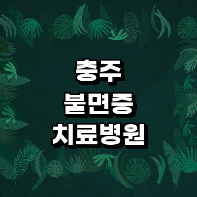충주시 불면증