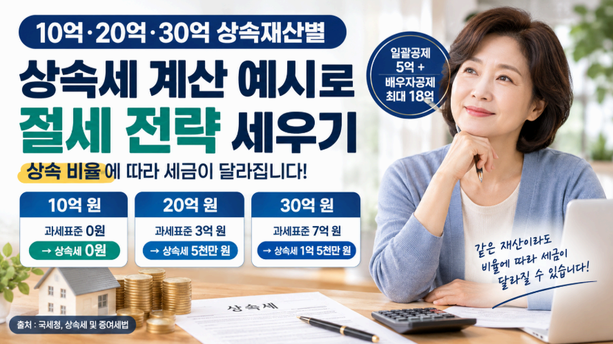 상속세 계산 예시로 절세 전략 세우기 이미지사진