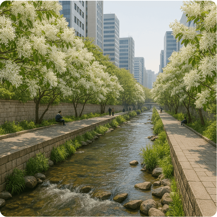 봄 나들이 물길 꽃길 산책 코스