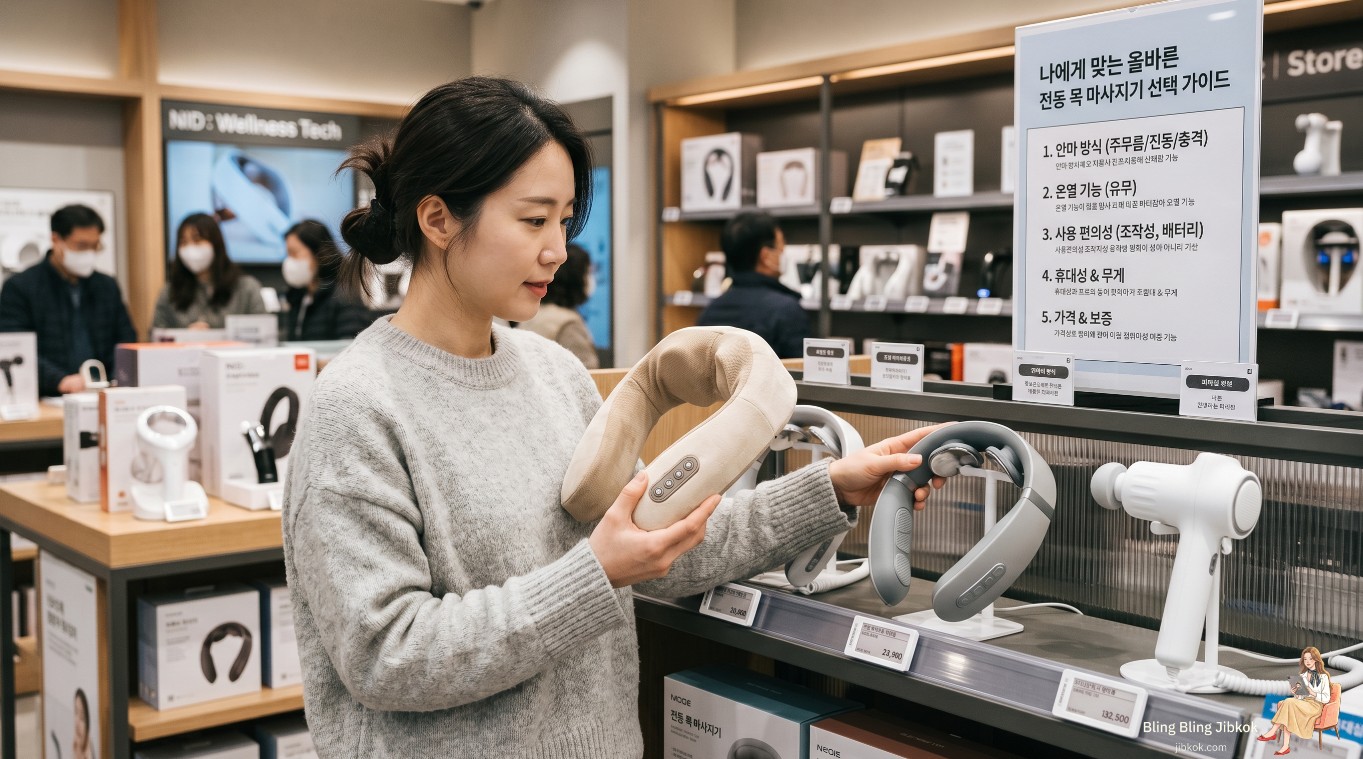 나에게 맞는 올바른 전동 목 마사지기를 선택하는 가이드 (Electric neck massager buying guide)