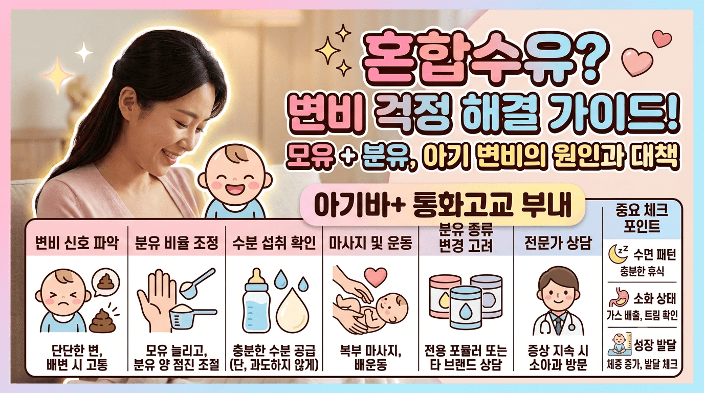 혼합수유 배변 횟수, 이것만 알면 끝