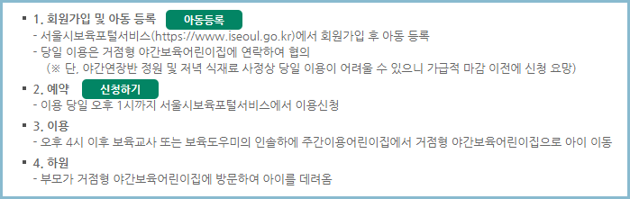 거점형-야간보육-이용방법