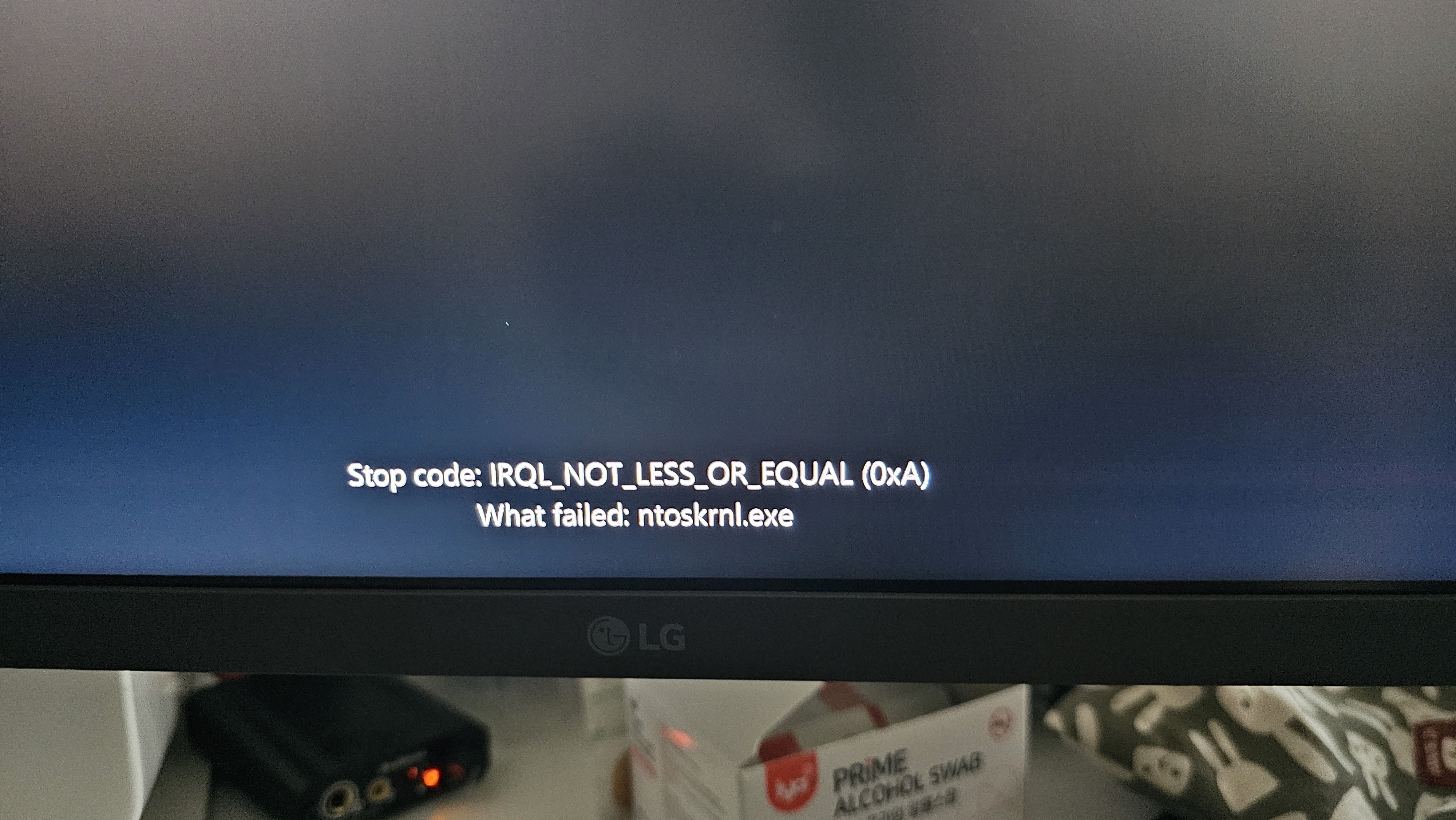 윈도우11 ntoskrnl.exe IRQL_NOT_LESS_OR_EQUAL 블루스크린 분석
