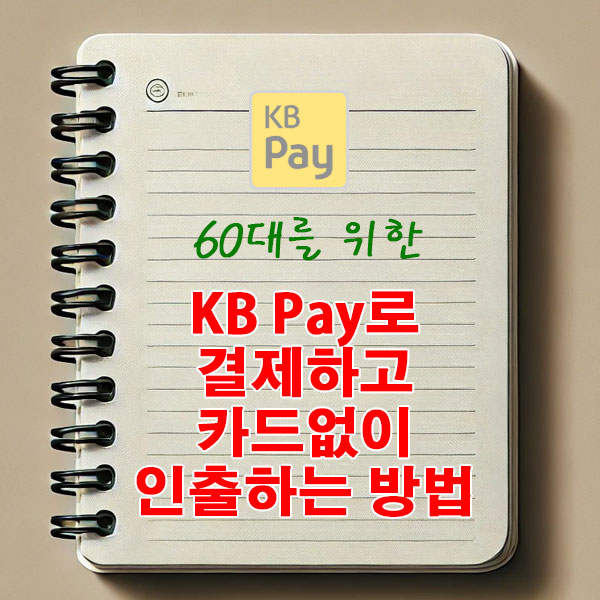 60대를 위한 KB Pay로 결제하고 카드없이 인출하는 방법