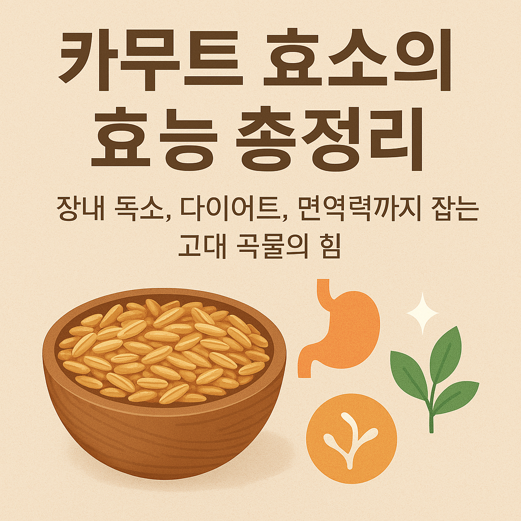 카무트 효소 효능 총정리: 장내 독소, 다이어트, 면역력까지 잡는 고대 곡물의 힘