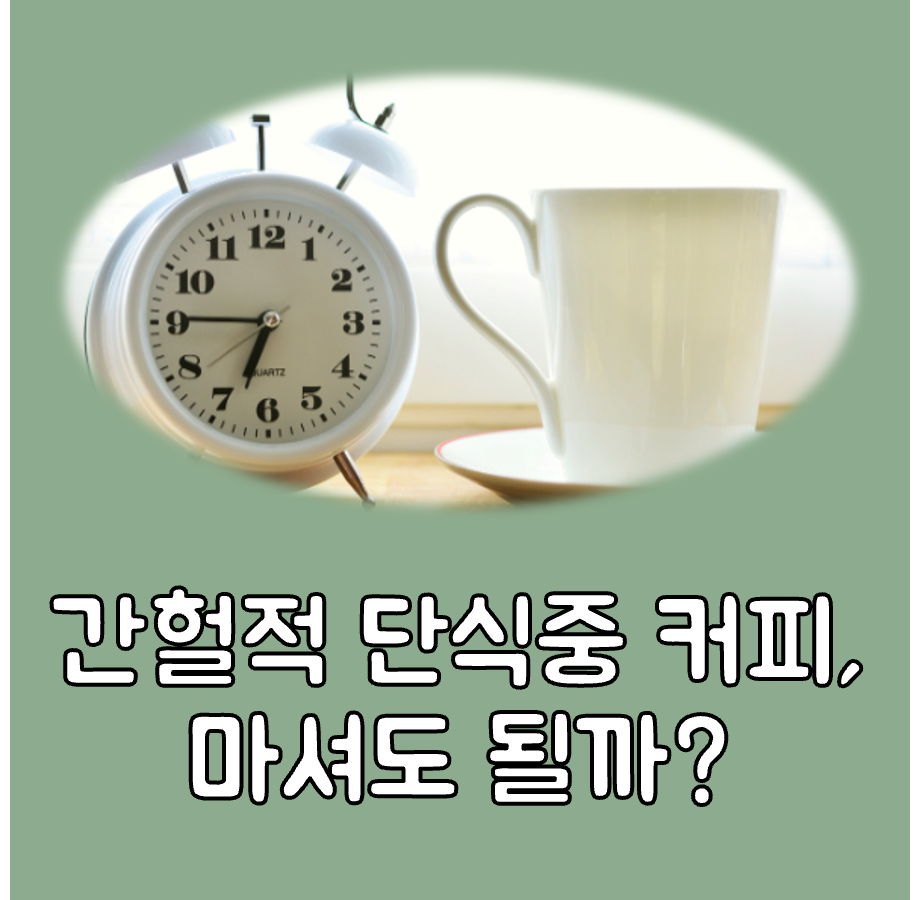 간헐적 단식중 커피 대표이미지