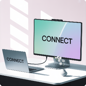 노트북 외부 모니터 연결 방법 이미지