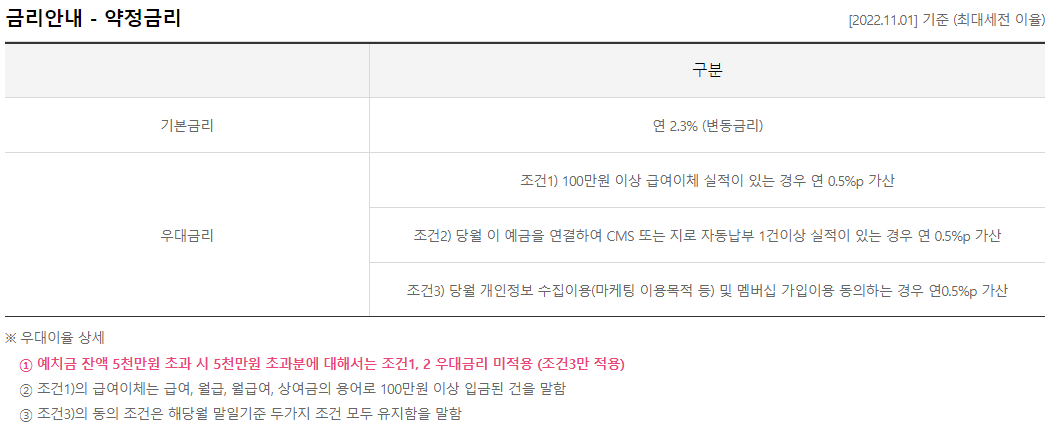 웰컴저축은행 파킹통장