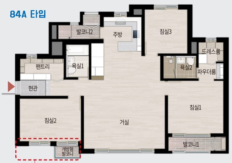 서울은평뉴타운 디에트르 더 퍼스트 84A 타입