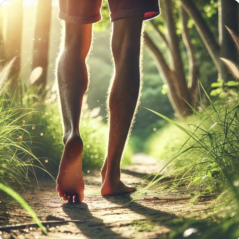 발건강 맨발 걷기 이미지