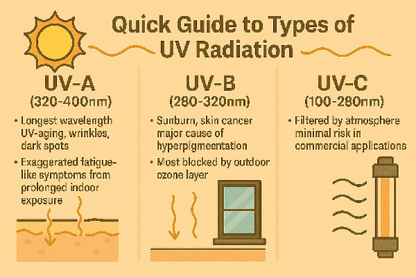 자외선의 종류 간단 정리
