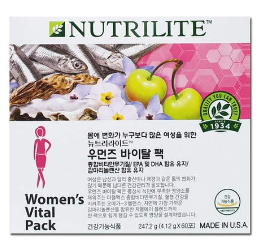 뉴트리라이트 우먼즈 바이탈 팩