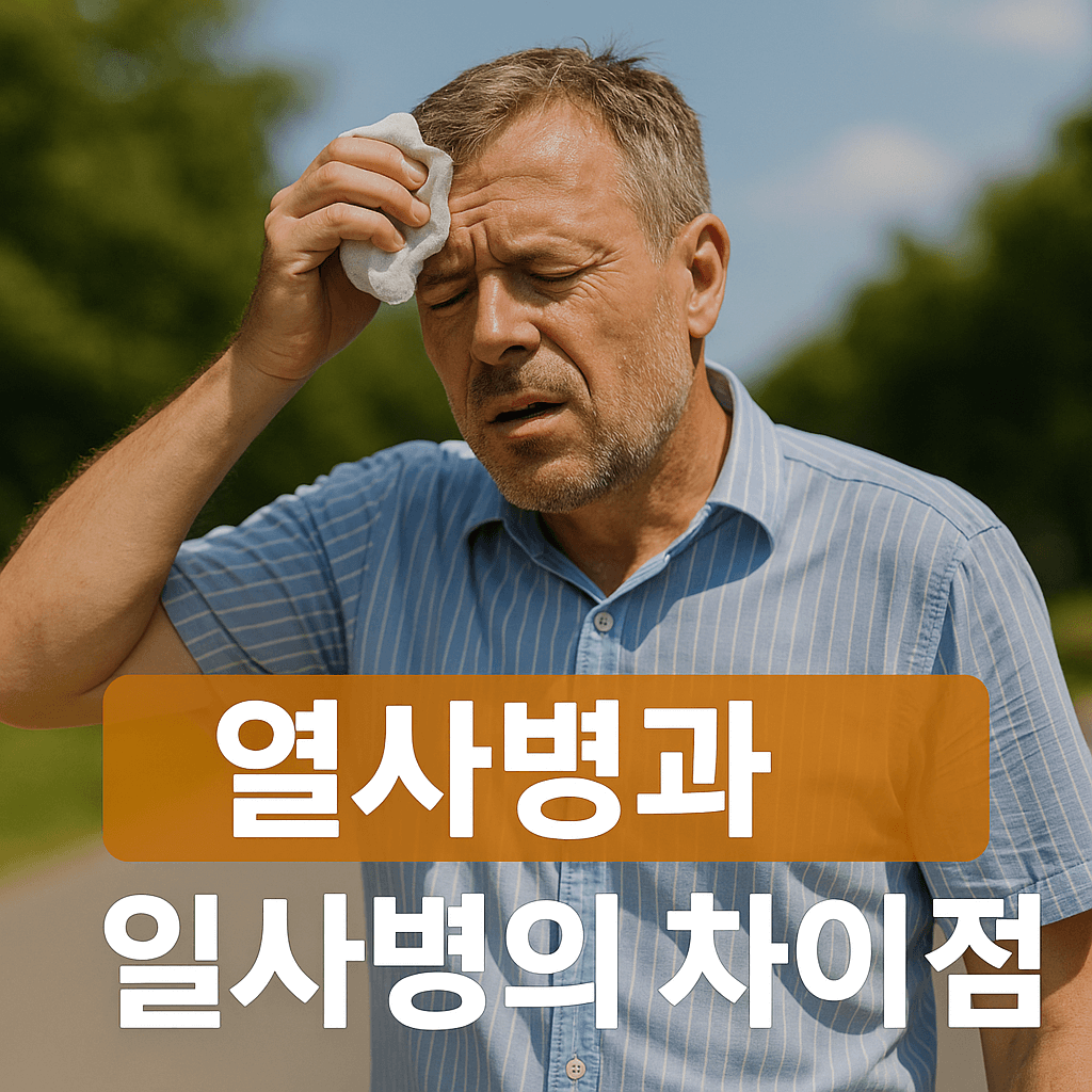 열사병과 일사병의 차이점 응급처치법