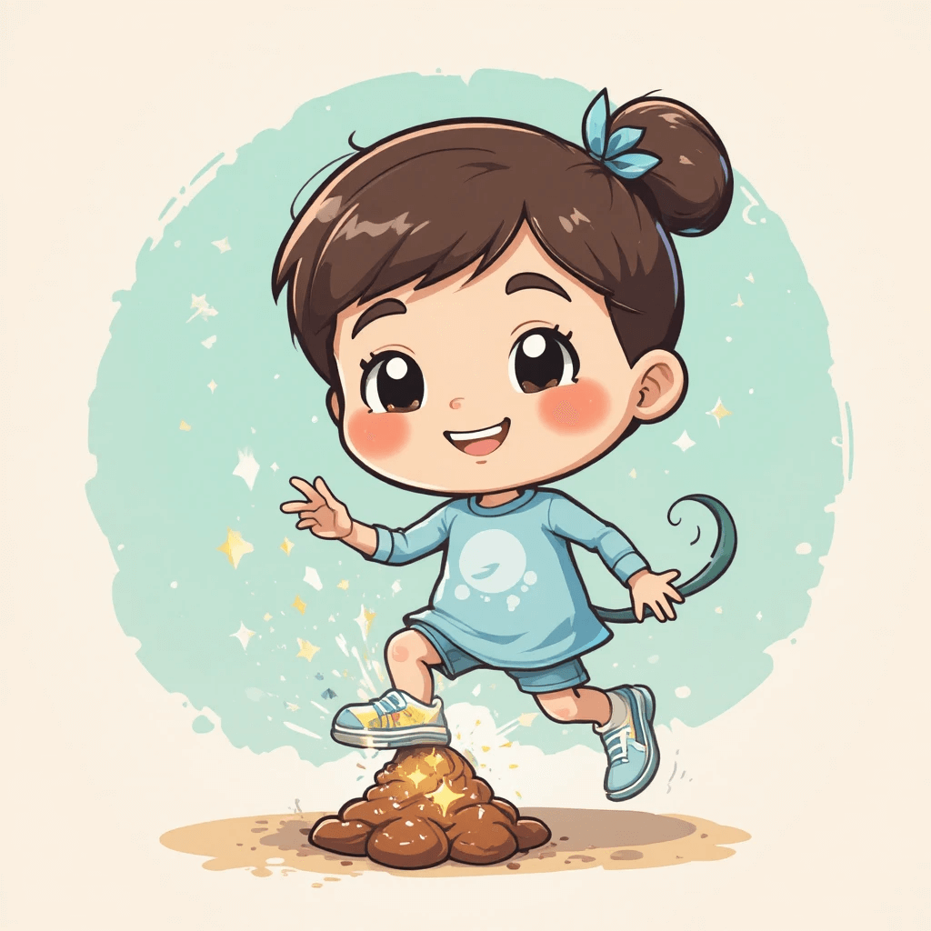 똥을 밟고 쉽게 닦이는 꿈에 대한 이미지