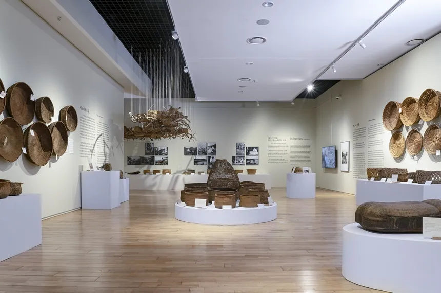 제주도립미술관과 민속자연사박물관에서 진행 중인 전시를 소개하는 풍경