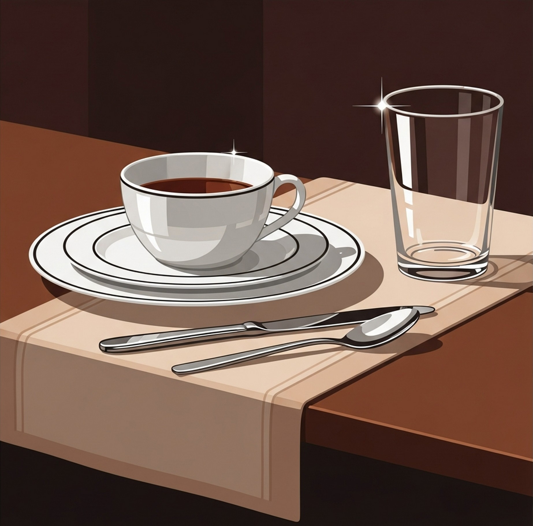 식탁 반사 소품