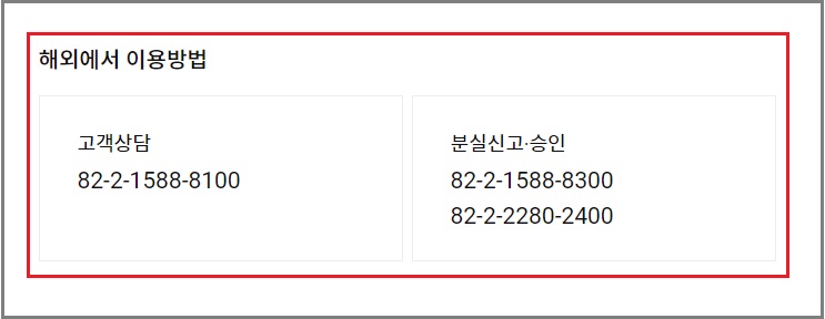 롯데카드 고객센터 전화번호