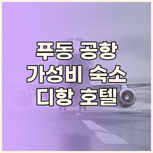 푸동 공항 근처 호텔 상하이 디항 호