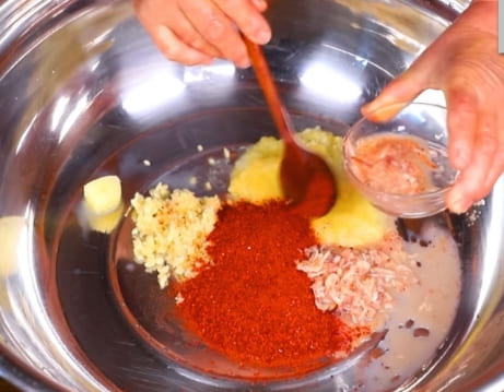 열무김치 양념하는 인포그래픽