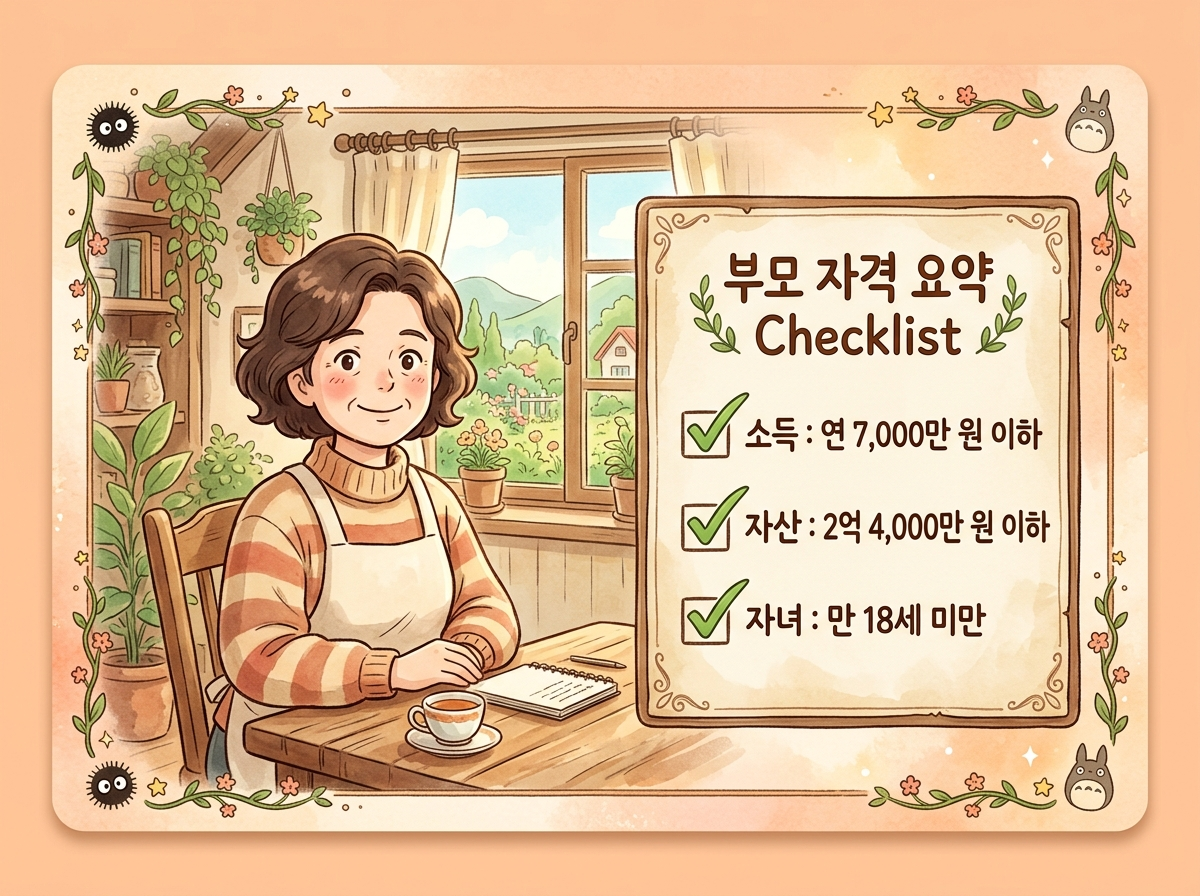 2026 자녀장려금 자격 조건 핵심 요약 인포그래픽